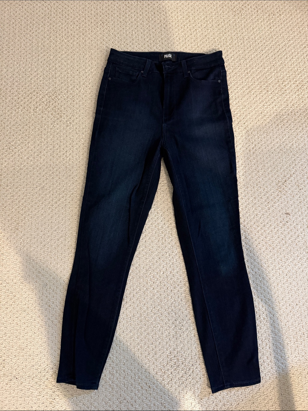 Paige Skinny High-Rise Jeans In Dark Indigo